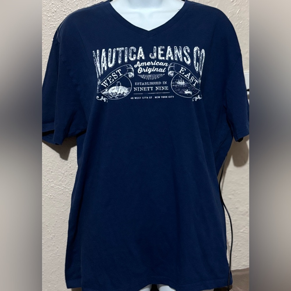 Nautica Dark Blue Graphic Tee